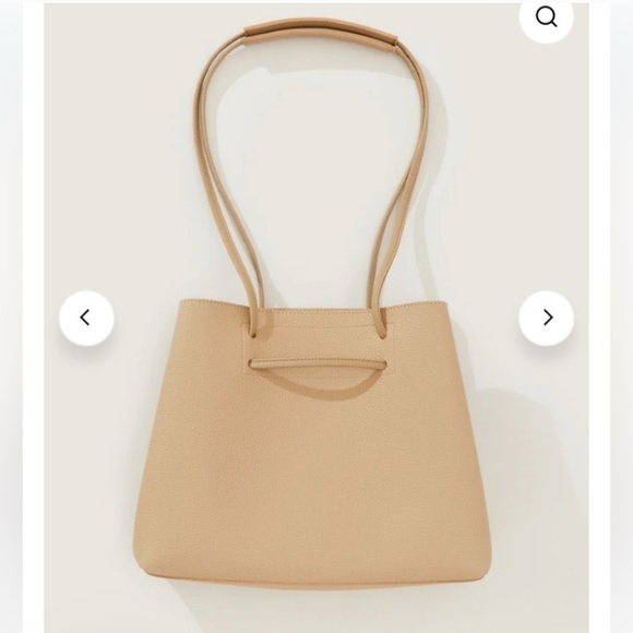 8 Other Reasons Slouchy Tan Leather Tote Bag - Picture 6 of 6